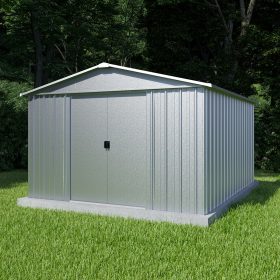 Abri de jardin métal brut Yardmaster Eco 11,03 m² + kit d'ancrage