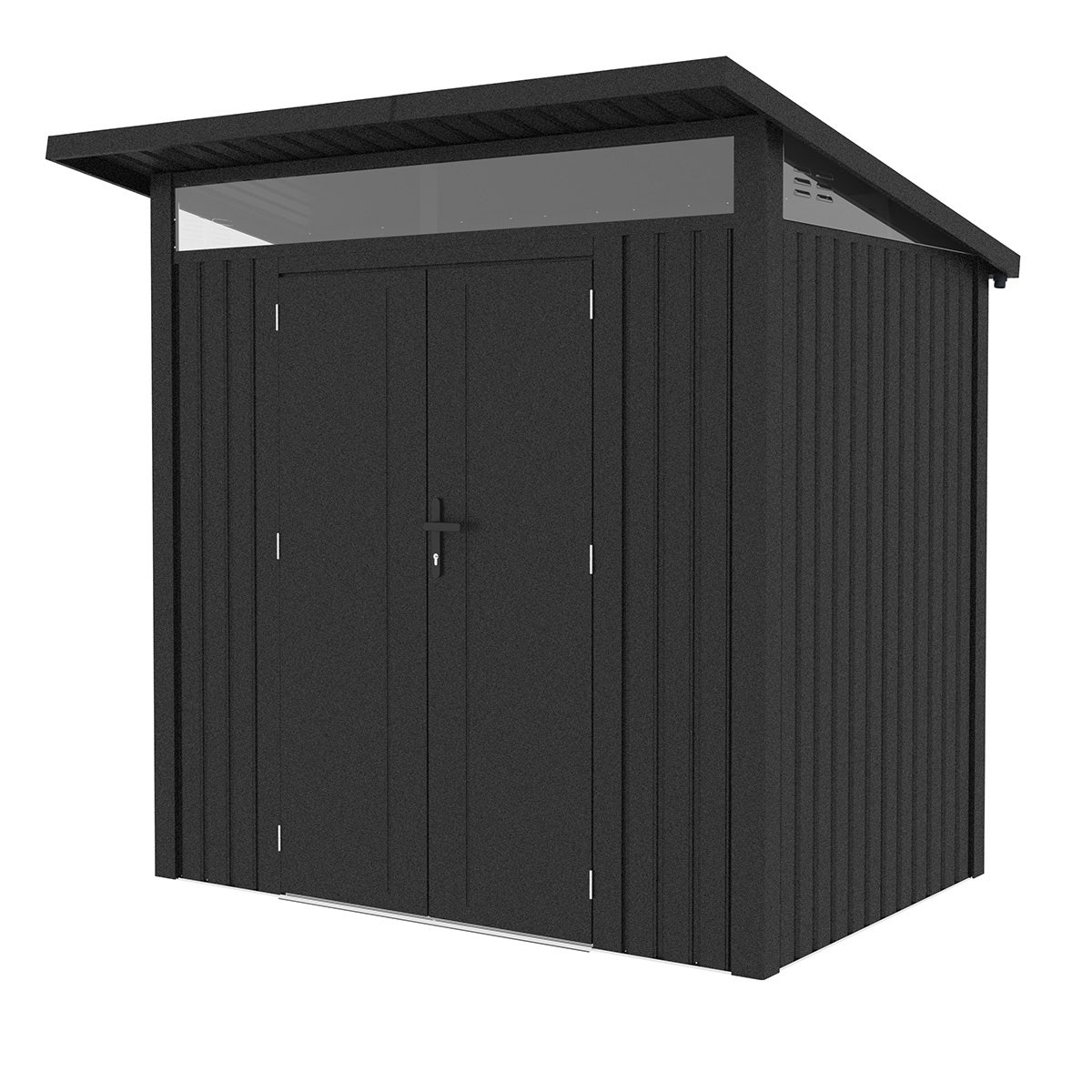 Abri de jardin métal Anthracite Alu 3m² + kit d'ancrage – Image 4