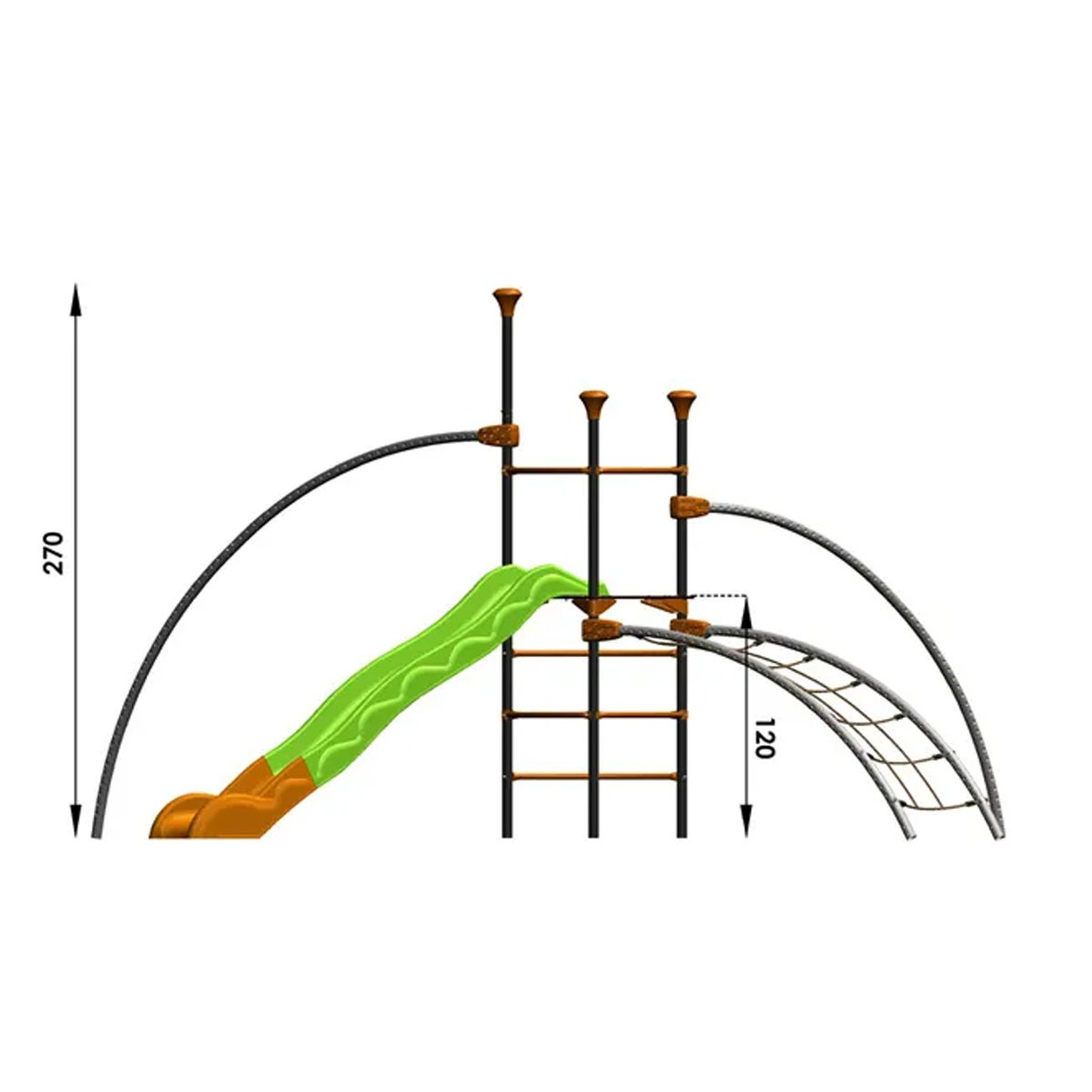 Structure de jeux Trigano - EVO ZENY - 8 enfants – Image 2