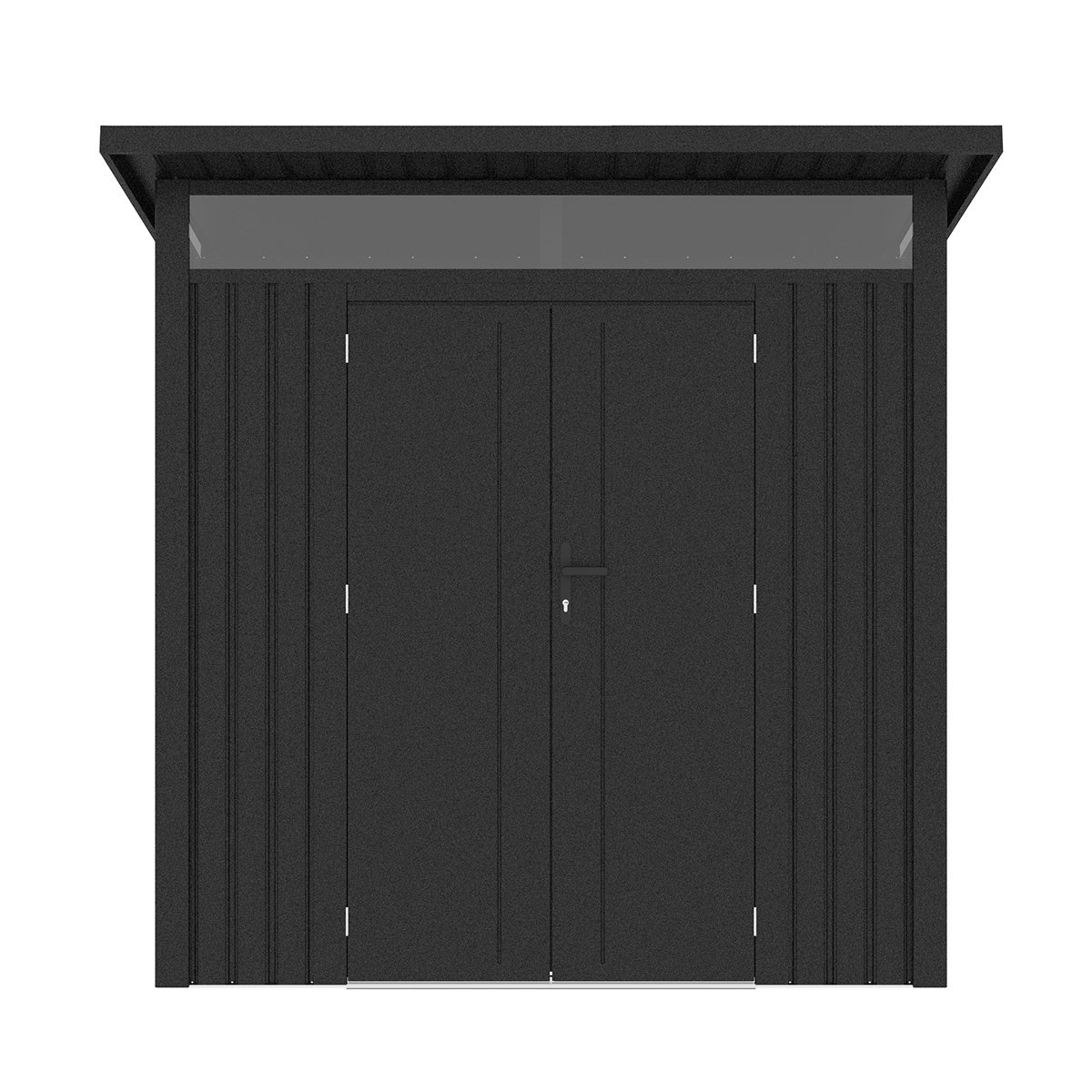 Abri de jardin métal Anthracite Alu 3m² + kit d'ancrage – Image 3