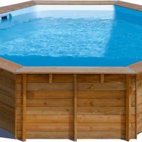 Piscine hors sol bois ronde Ø 5 x 1,27 m VIOLETTE
