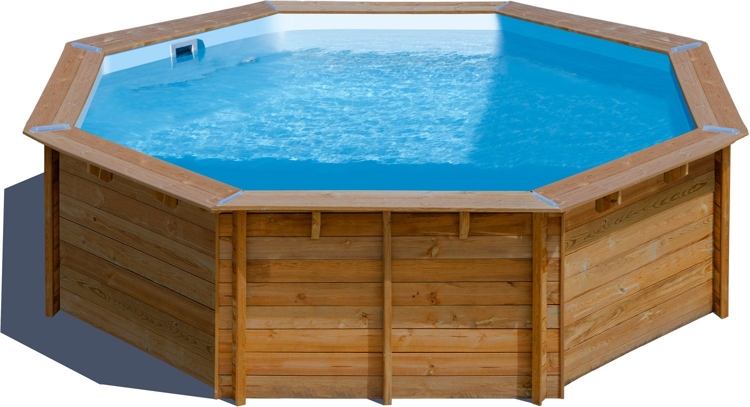 Piscine hors sol bois ronde Ø 5 x 1,27 m VIOLETTE