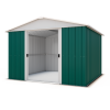 Abri de jardin métal vert Yardmaster 8,12 m² + kit d'ancrage