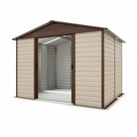 Abri de jardin métal Yardmaster 6,44 m² + kit d'ancrage