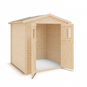 Abri de jardin - bois brut - 4 m²