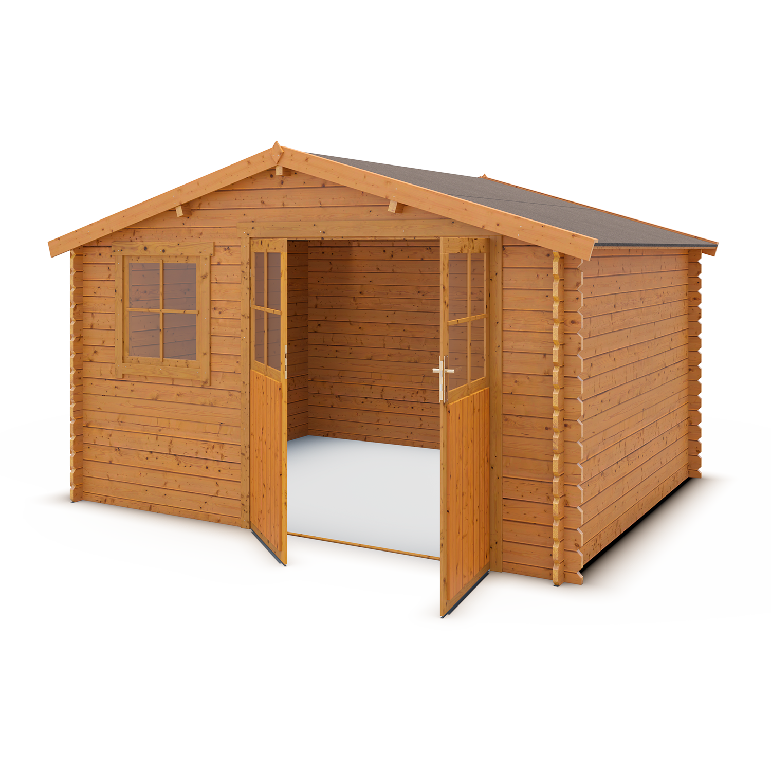 Abri de jardin Saturne - bois marron - 10,5 m²