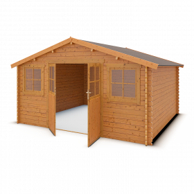 Abri de jardin Zélos - bois marron - 15,5 m²