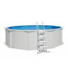 Piscine hors sol acier ronde Ø 4,55 x 1,20 m blanche SAPHIR