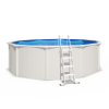 Piscine hors sol acier ronde Ø 4,55 x 1,32 m blanche SAPHIR