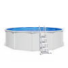 Piscine hors sol acier ronde Ø 5,50 x 1,32 m blanche SAPHIR