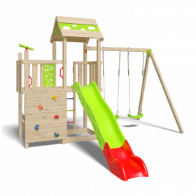 Aire de jeux bois 2,20 m UTOPIA XPRESSION - 10 enfants