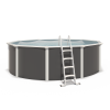 Piscine hors sol acier ronde Diamètre 4,55 x 1,32 m anthracite VARUNA