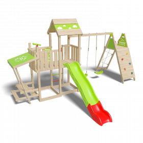 Aire de jeux bois 2,20 m ZESTY XPRESSION XL - 14 enfants