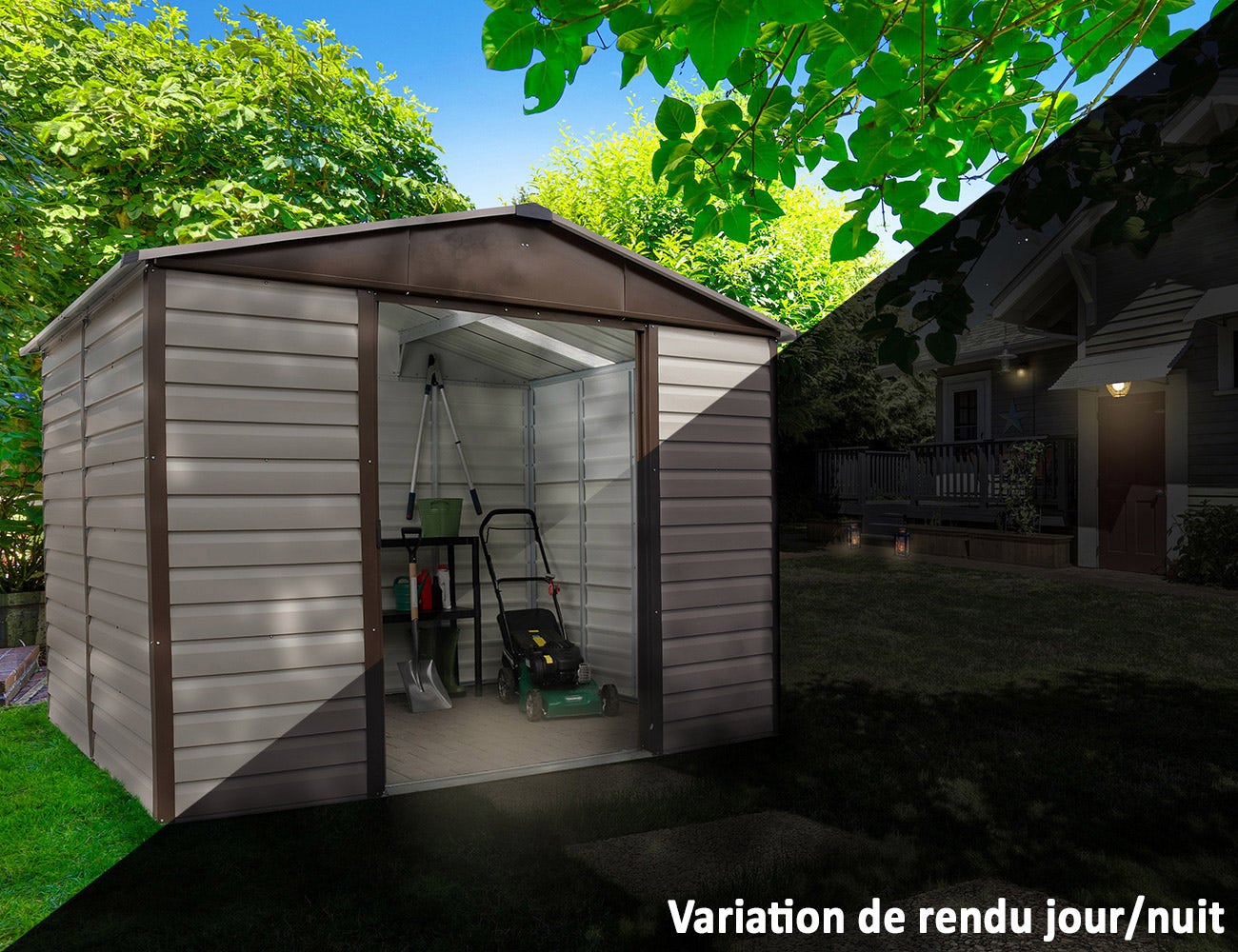 Abri de jardin métal Yardmaster 10,46 m² + kit d'ancrage – Image 6