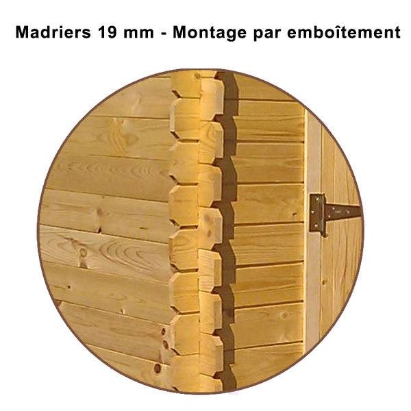 Abri de jardin - bois brut - 5 m² – Image 7