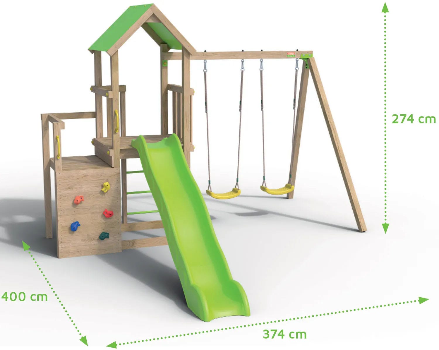 Aire de jeux bois 2,20 m ULTRA XPERIENCE - 8 enfants – Image 9