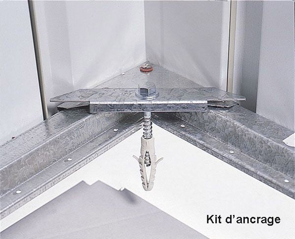 Abri de jardin métal gris Yardmaster 8,12 m² + kit d'ancrage – Image 7