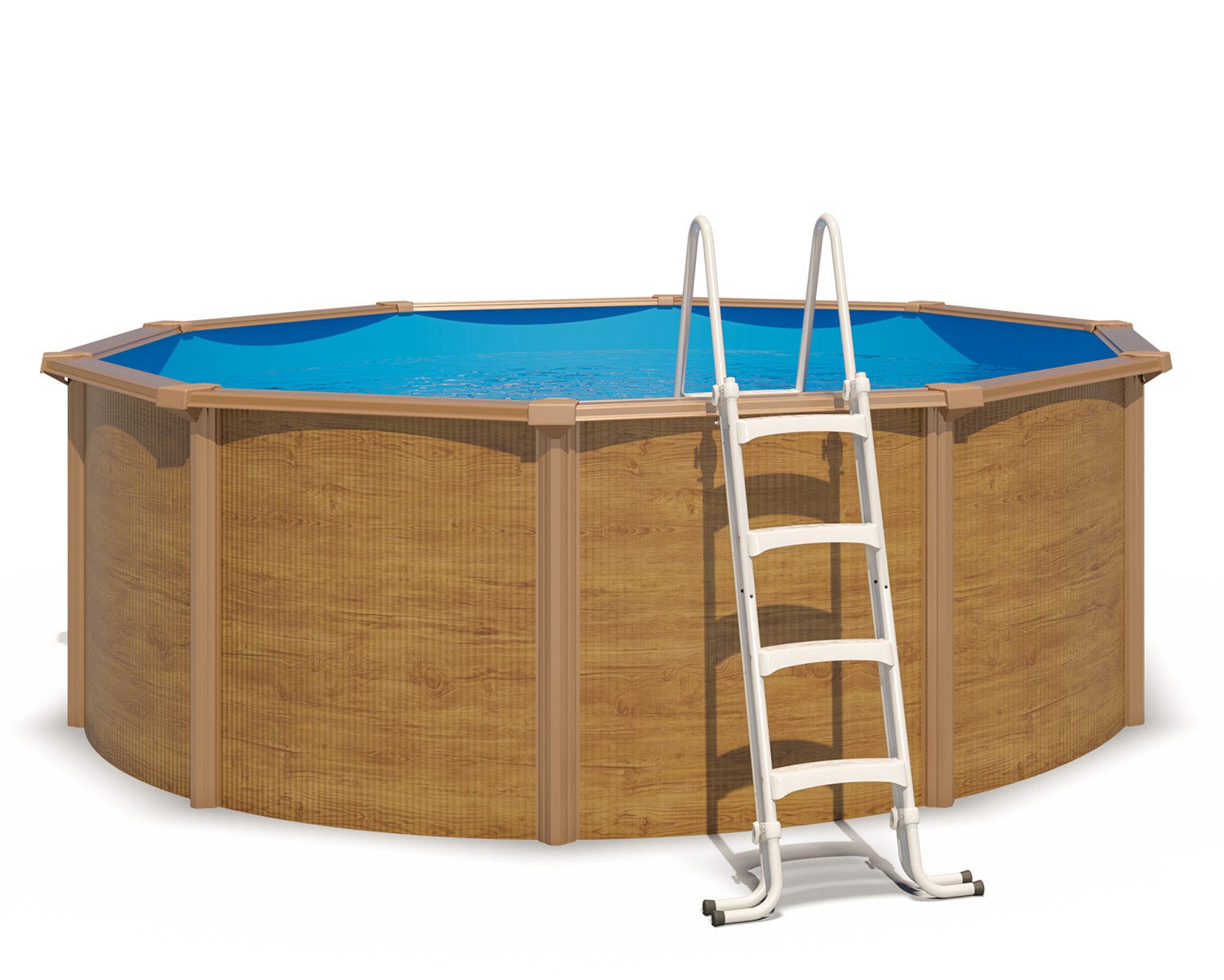 Piscine hors sol acier ronde Ø 3,65 x 1,20 m aspect bois CANYON – Image 2