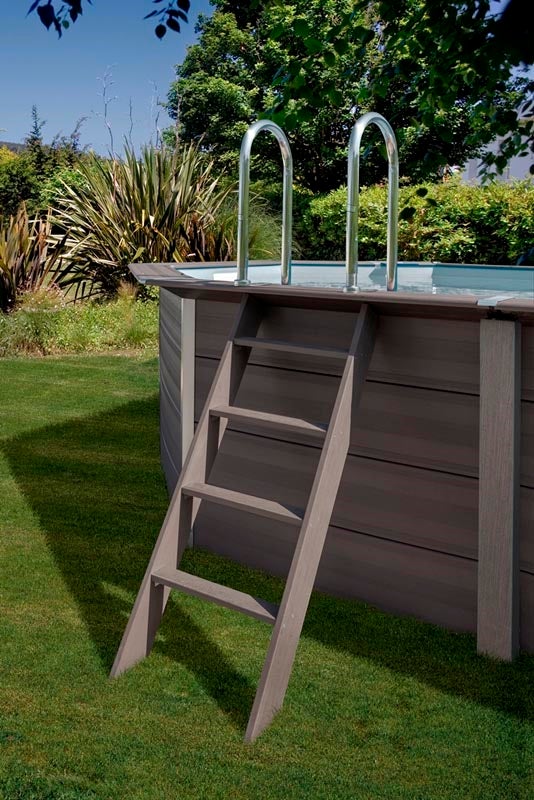 Piscine ovale composite 6,64m x 3,86m x 1,24m avec filtration à sable – Image 5