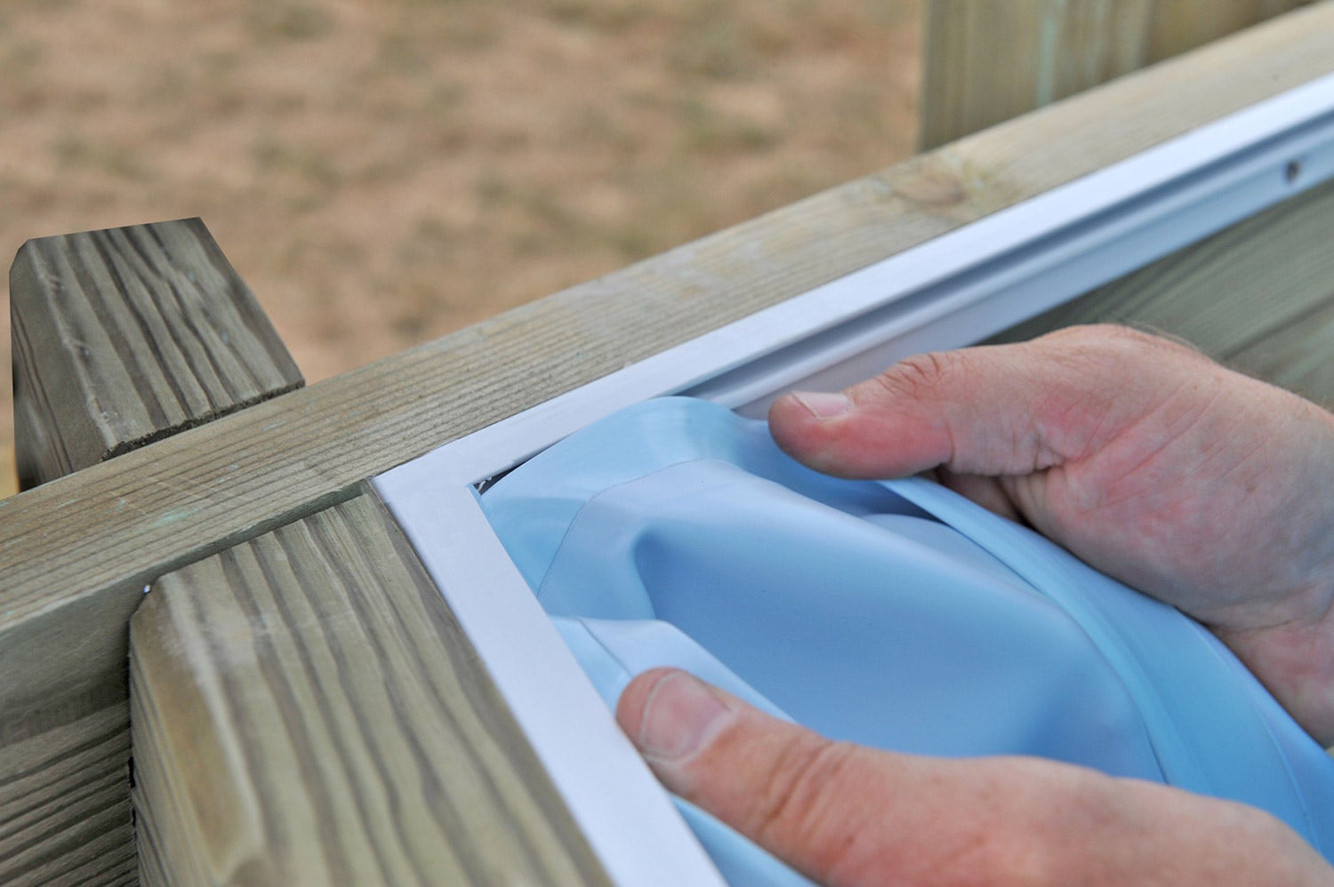 Piscine hors sol bois ronde Ø 5 x 1,27 m VIOLETTE – Image 7