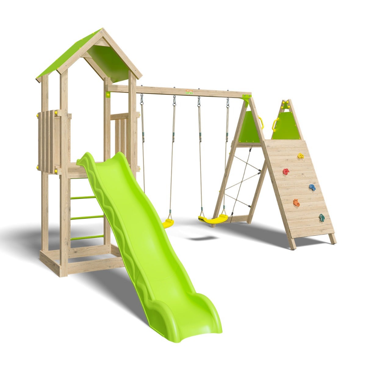 Aire de jeux bois 2,20 m OLYMPIA XPERIENCE - 9 enfants – Image 2