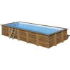 Piscine hors sol bois rectangulaire 8,15 x 4,2 x 1,46 m BRAGA