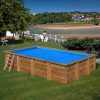 Piscine hors sol bois rectangulaire 10,1 x 4,2 x 1,46 m MINT