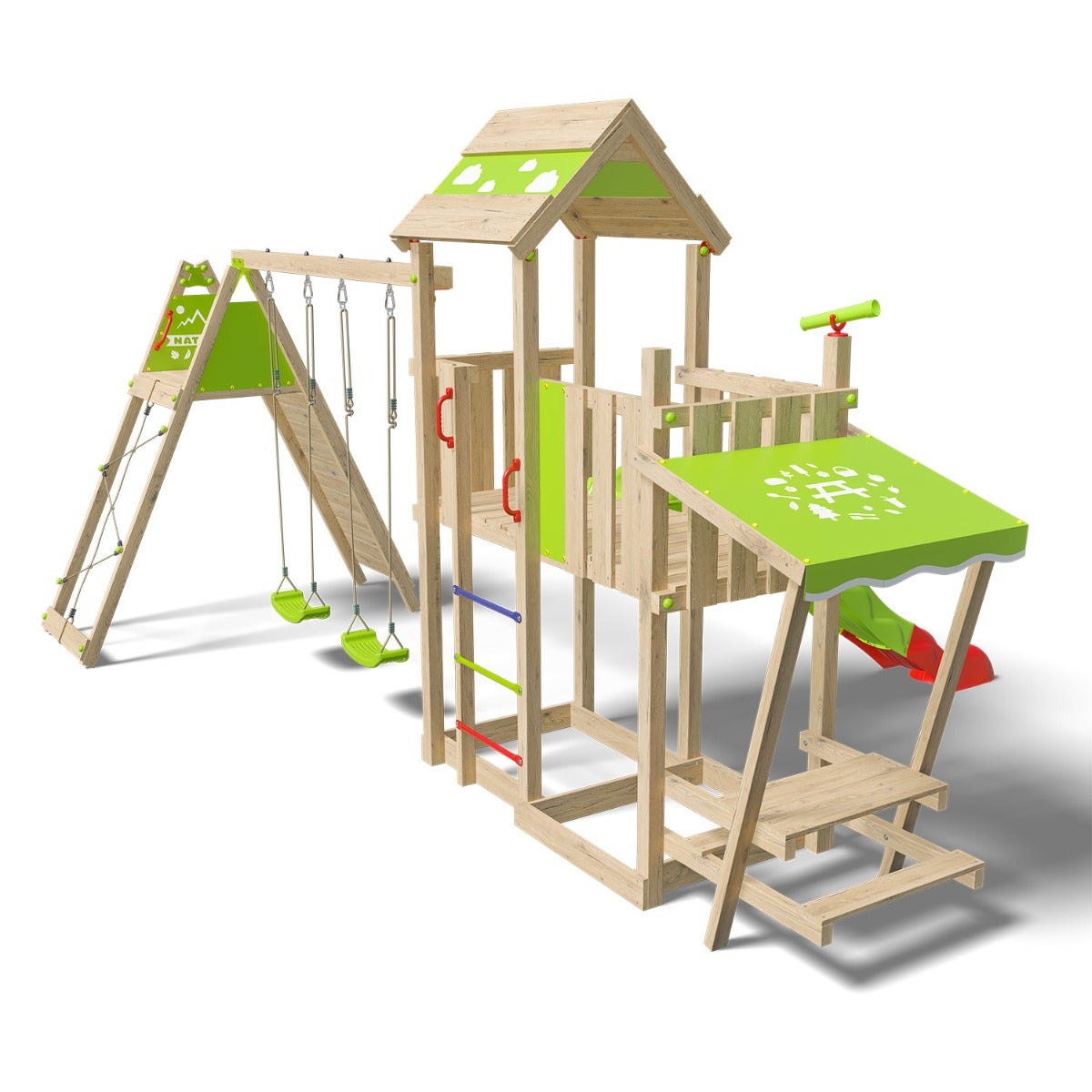 Aire de jeux bois 2,20 m ZESTY XPRESSION XL - 14 enfants – Image 3